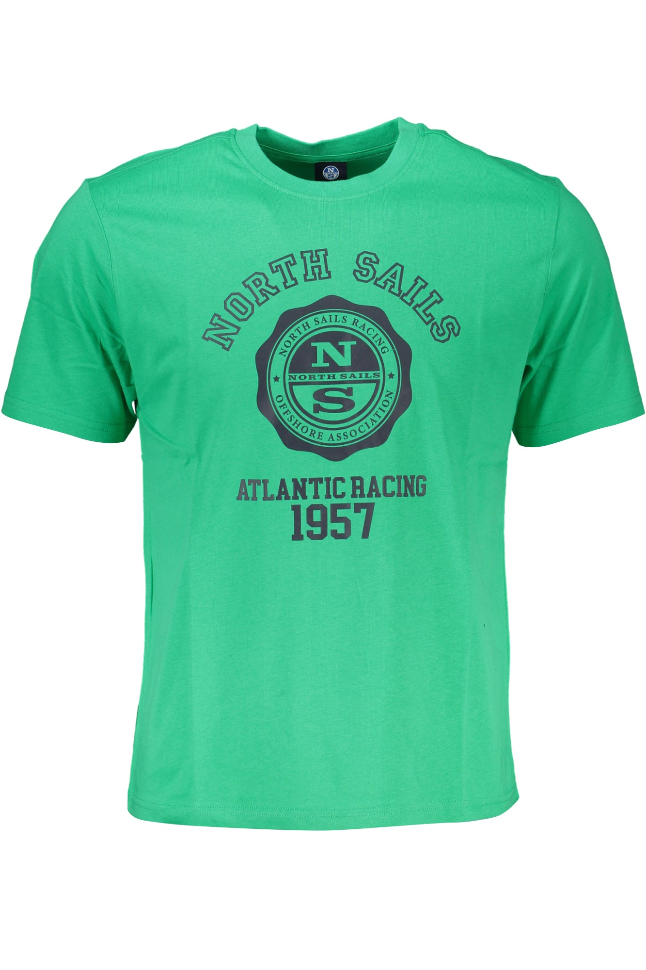 ZIELONY MĘSKI T-SHIRT Z KRÓTKIM RĘKAWEM NORTH SAILS