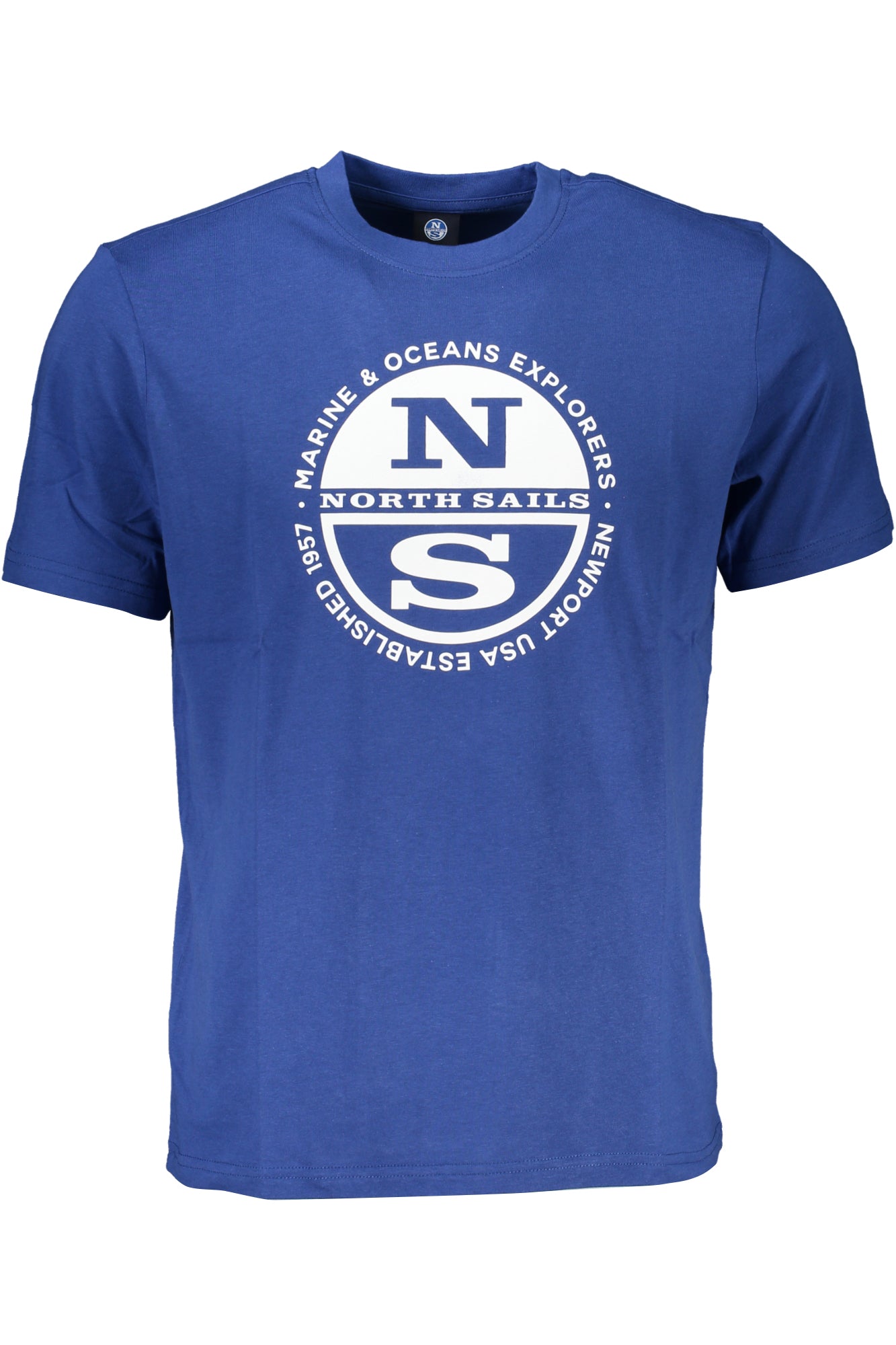 NIEBIESKI T-SHIRT MĘSKI Z KRÓTKIM RĘKAWEM NORTH SAILS