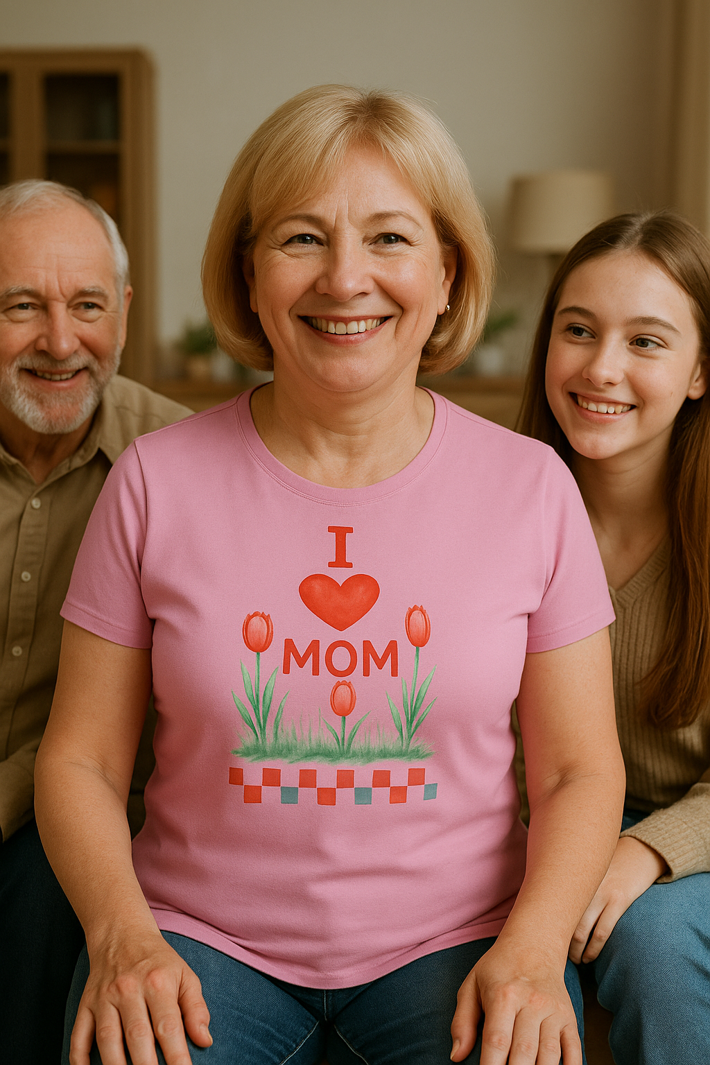 💗 Koszulka 'Dzień Mamy', lekko dopasowany krój