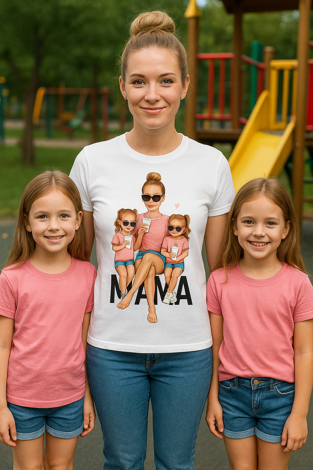 💗 Koszulka 'Dzień Mamy', lekko dopasowany krój