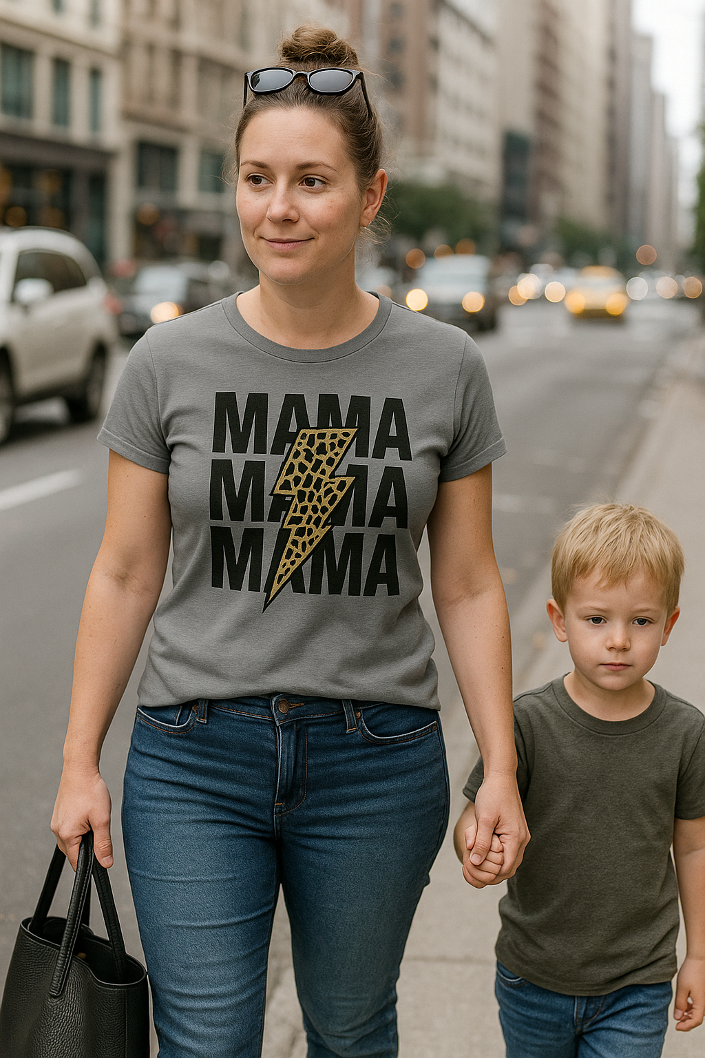 💗 Koszulka 'Dzień Mamy', dopasowany krój
