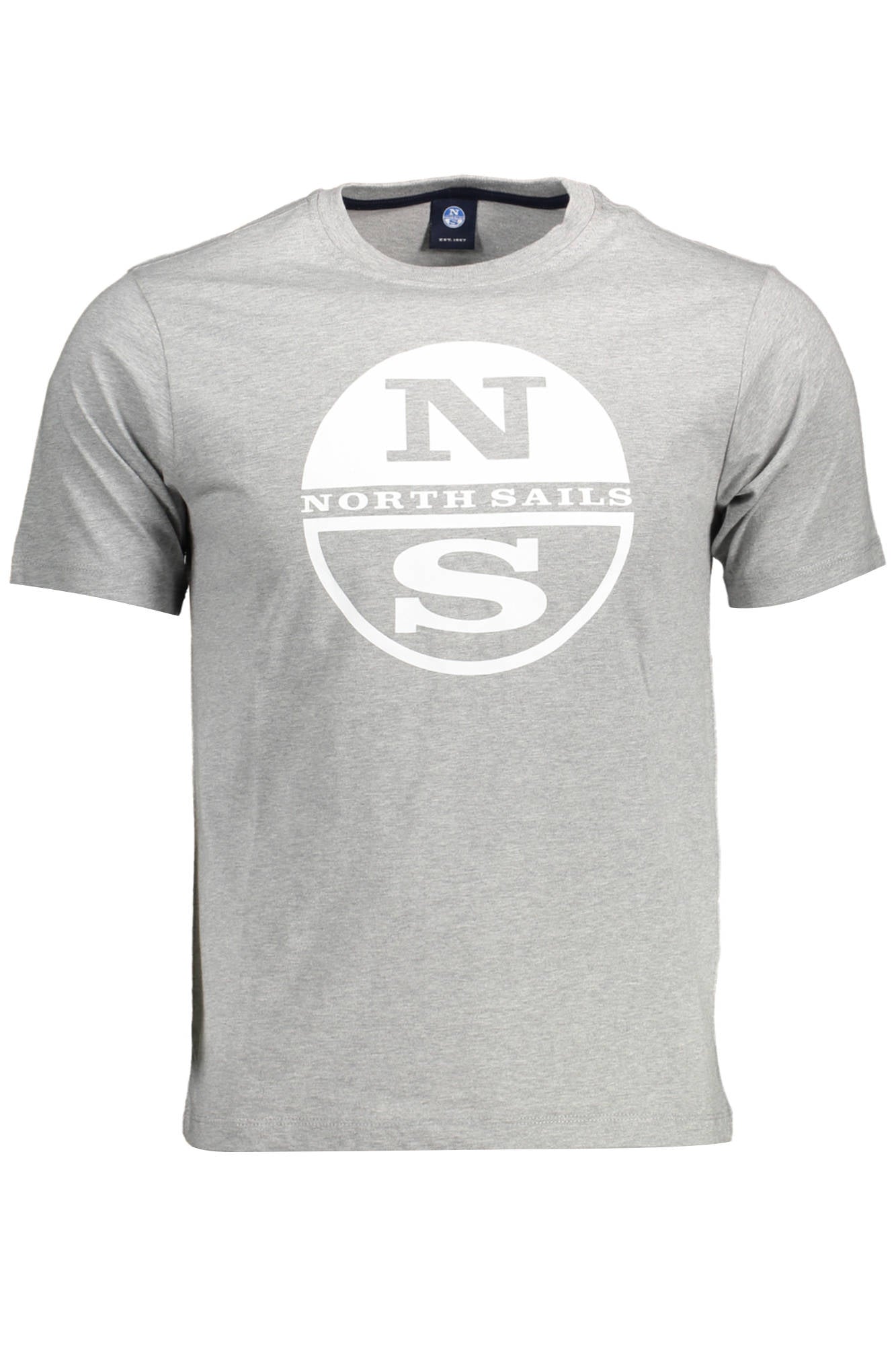 T-SHIRT MĘSKI Z KRÓTKIM RĘKAWEM NORTH SAILS SZARY