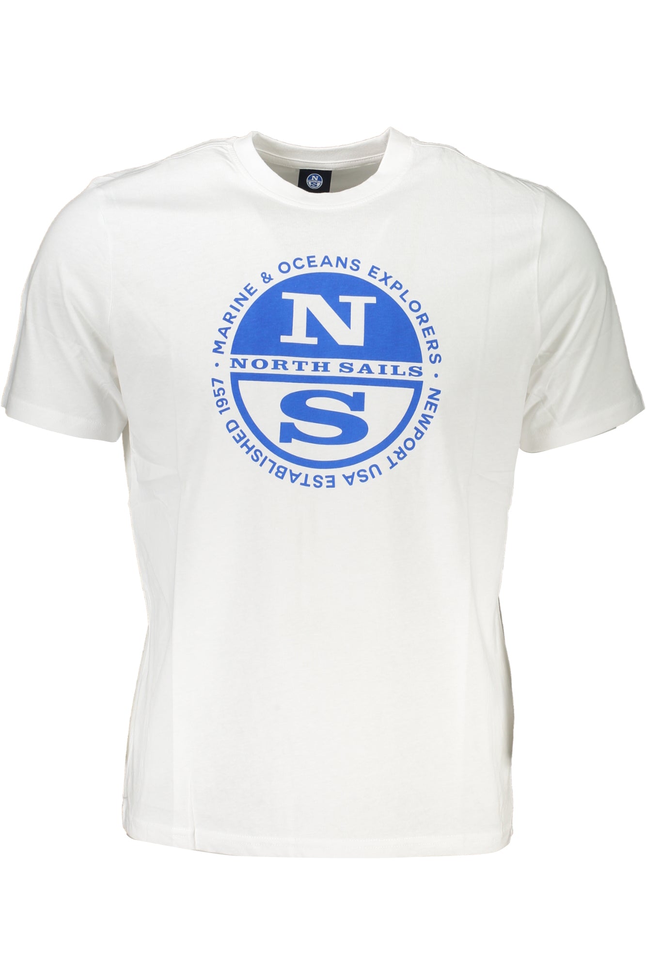 BIAŁY T-SHIRT MĘSKI Z KRÓTKIM RĘKAWEM NORTH SAILS