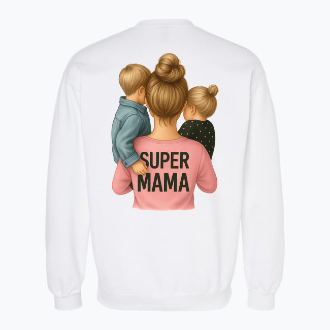 💗 Bluza 'Dzień Mamy',  Biała Typ Crewneck