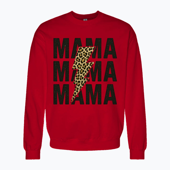 💗 Bluza 'Dzień Mamy',  Czerwona Typ Crewneck