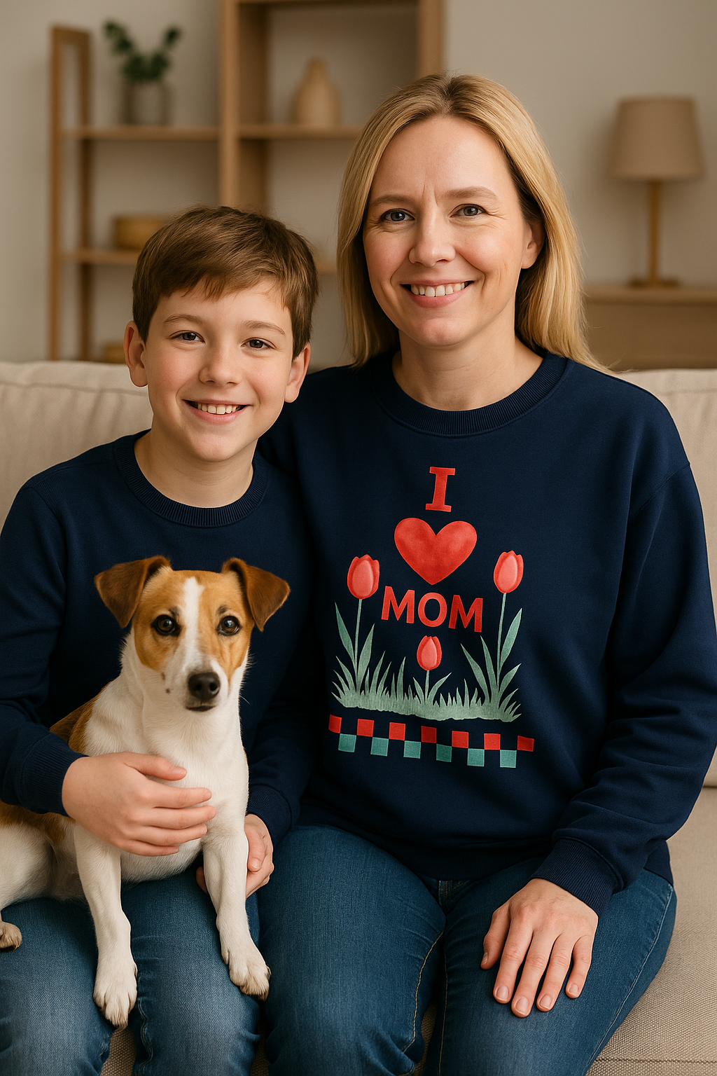 💗 Bluza 'Dzień Mamy',  Granatowa Typ Crewneck
