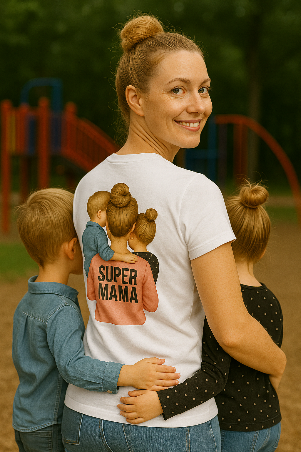 💗 Koszulka 'Dzień Mamy', dopasowany krój