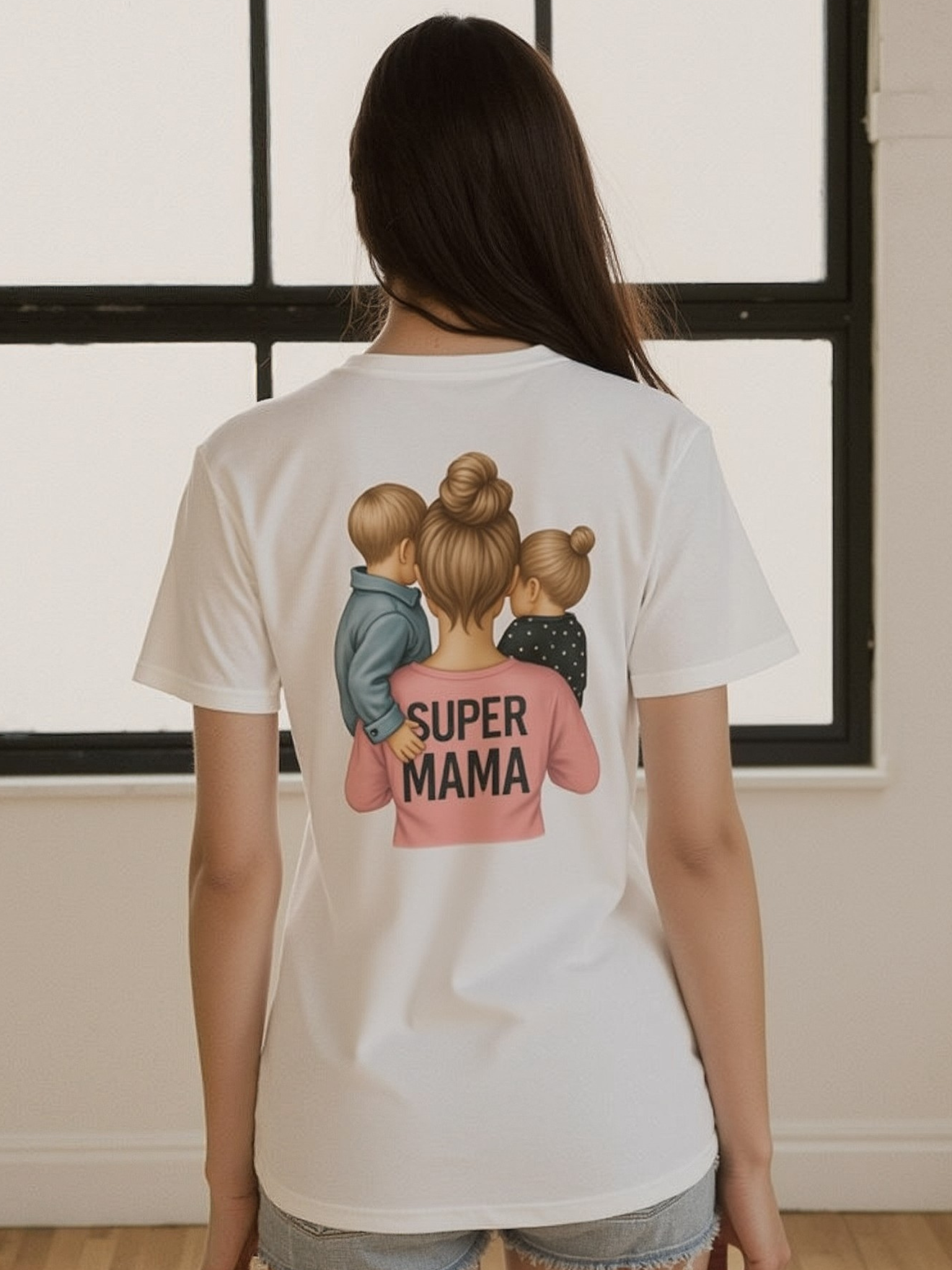 💗 Koszulka 'Dzień Mamy', dopasowany krój