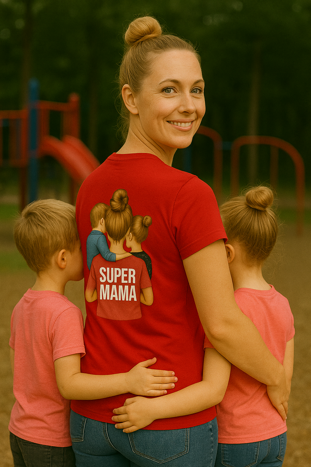 💗 Koszulka 'Dzień Mamy', dopasowany krój
