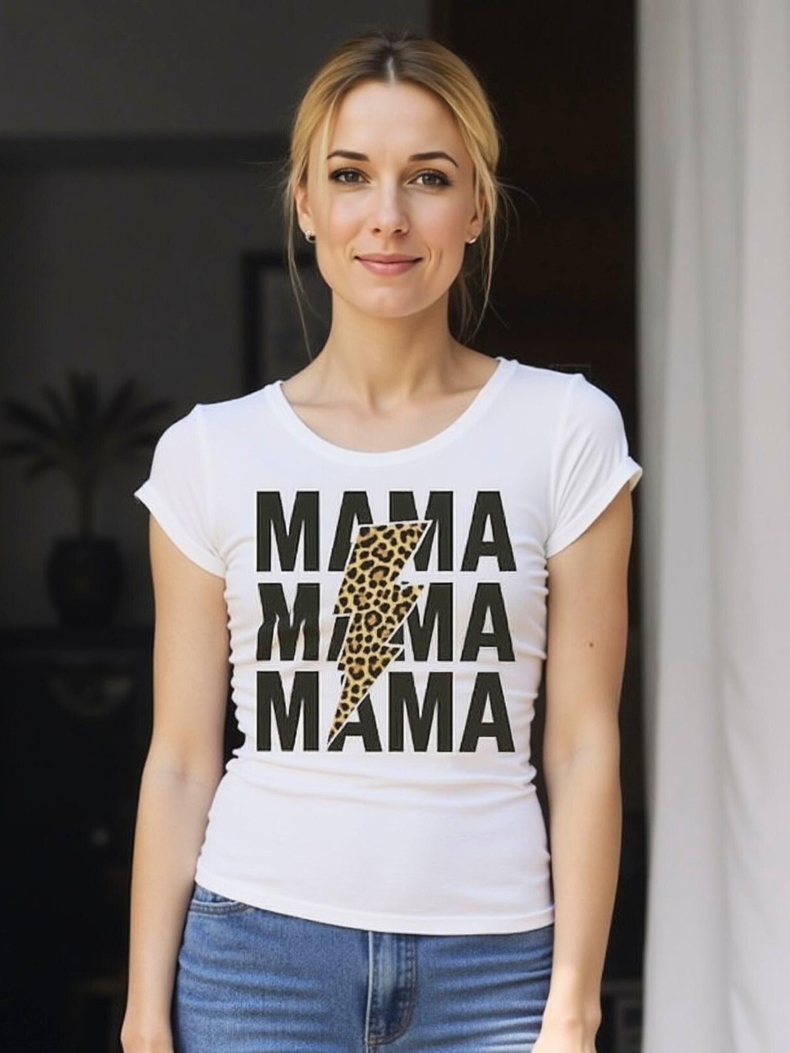 💗 Koszulka 'Dzień Mamy', dopasowany krój