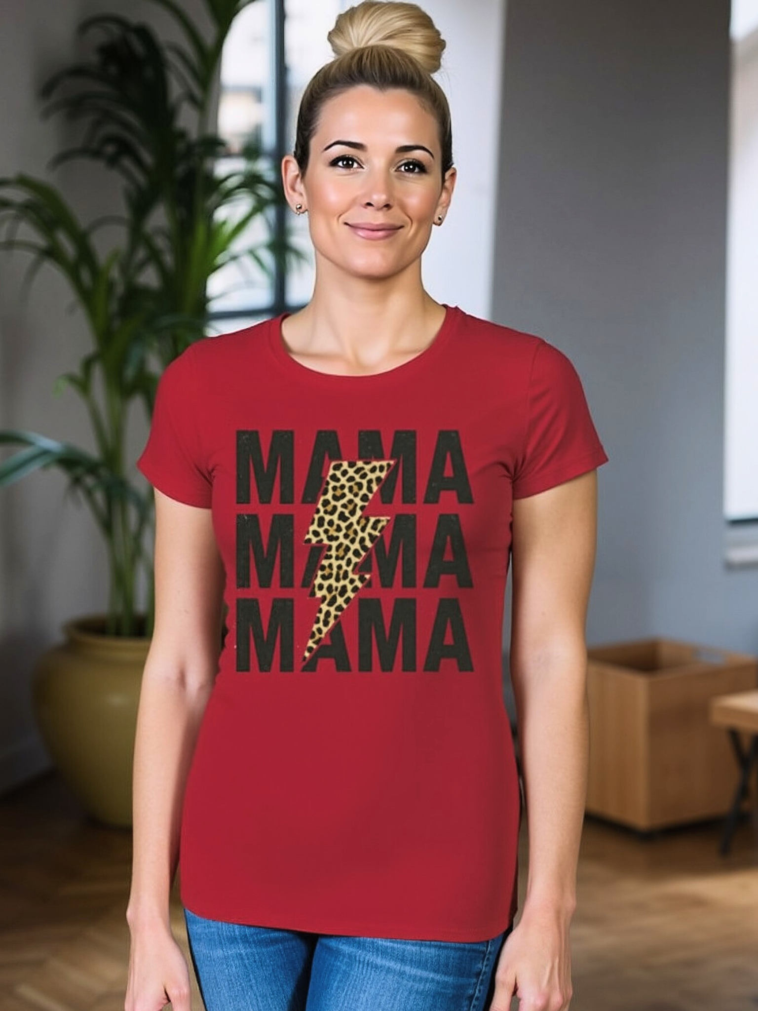 💗 Koszulka 'Dzień Mamy', dopasowany krój
